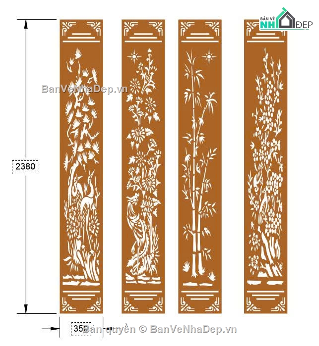 mẫu cổng 4 cánh,cổng dxf,cổng trang trí