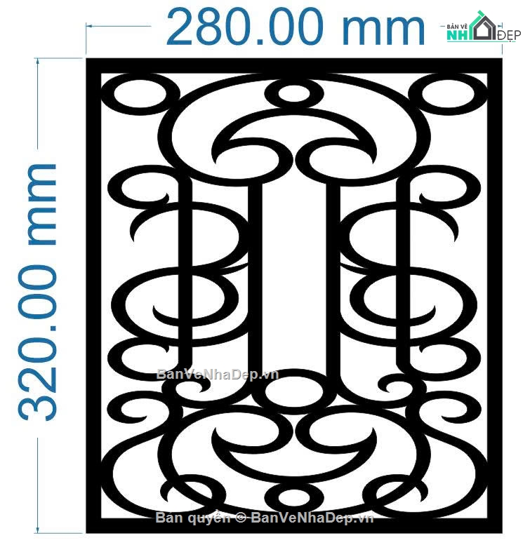cnc hàng rào,File hàng rào cnc,bản vẽ hàng rào dxf