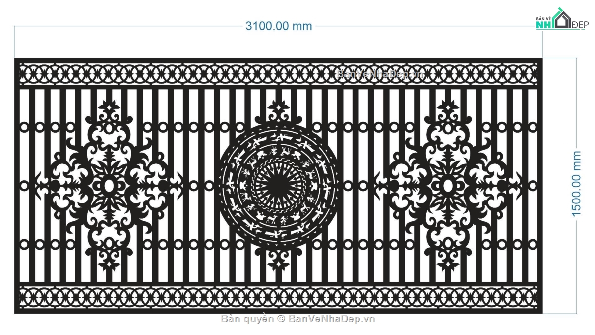 mẫu hàng rào,hàng rào,file cnc hàng rào