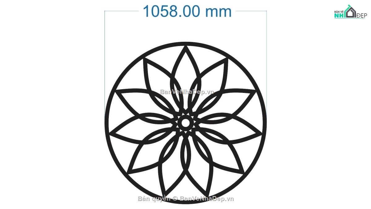 mái kính,File hoa văn,file dxf mái kính tròn