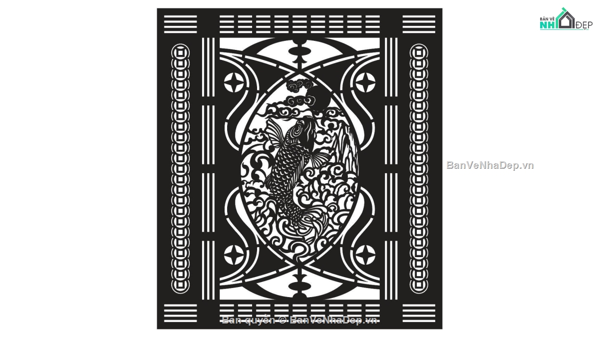 mẫu cổng,cổng cá chép,mẫu cổng 1 cánh