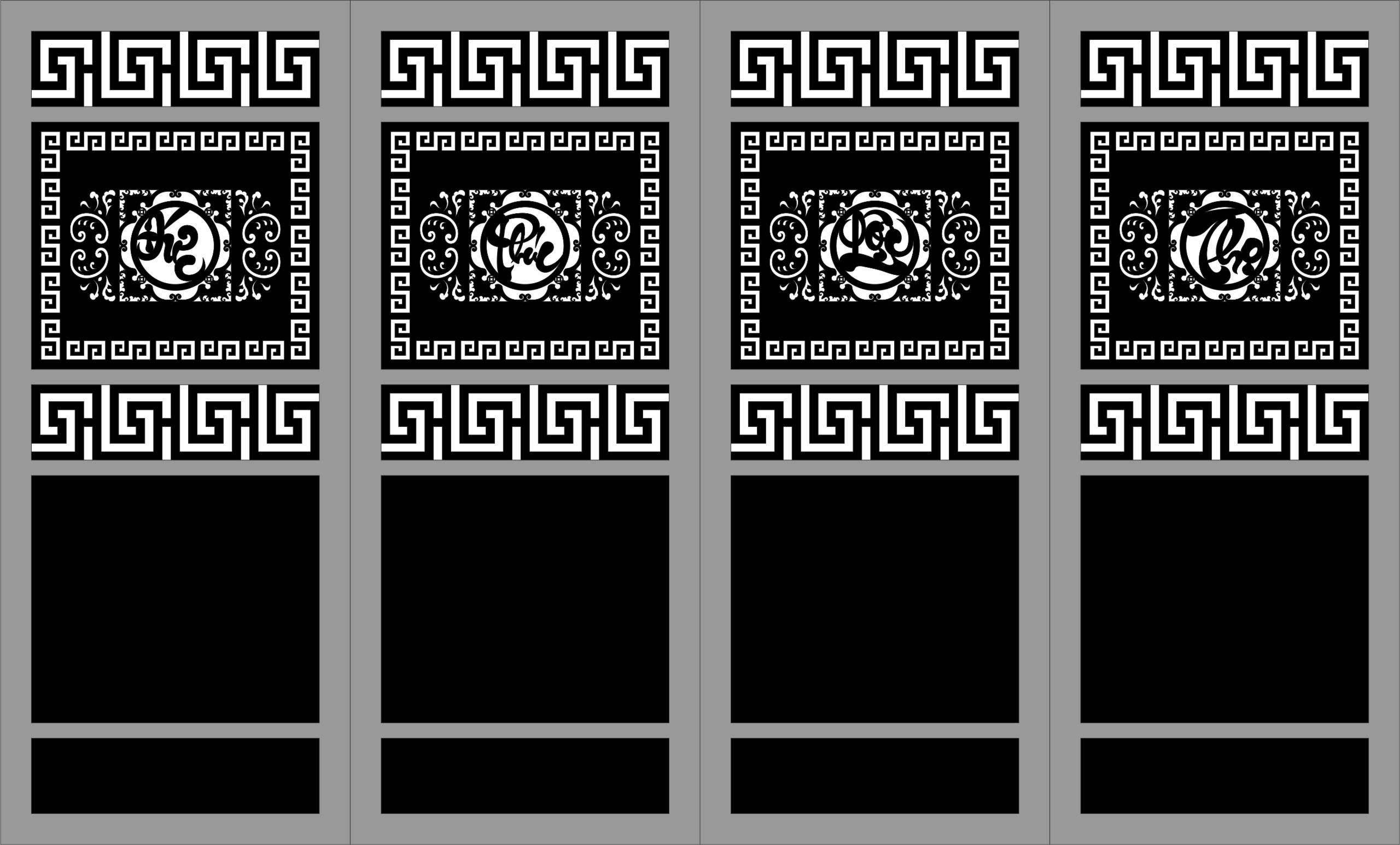 cổng 4 cánh cnc,file cnc cổng 4 cánh,mẫu cnc cổng 4 cánh