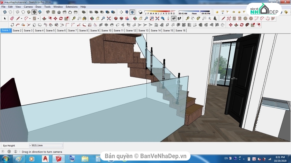 sketchup dựng mẫu nhà phố 2 tầng,Thiết kế nội thất nhà phố 2 tầng,Nội thất nhà phố 2 tầng,su nhà phố 2 tầng,file su nhà phố 2 tầng