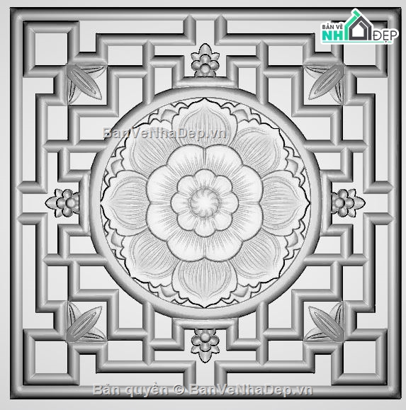 3d max model,model phòng thờ,model hoa sen CNC,hoa văn 3dsmax,file 3d max đẹp,mẫu hoa sen cnc