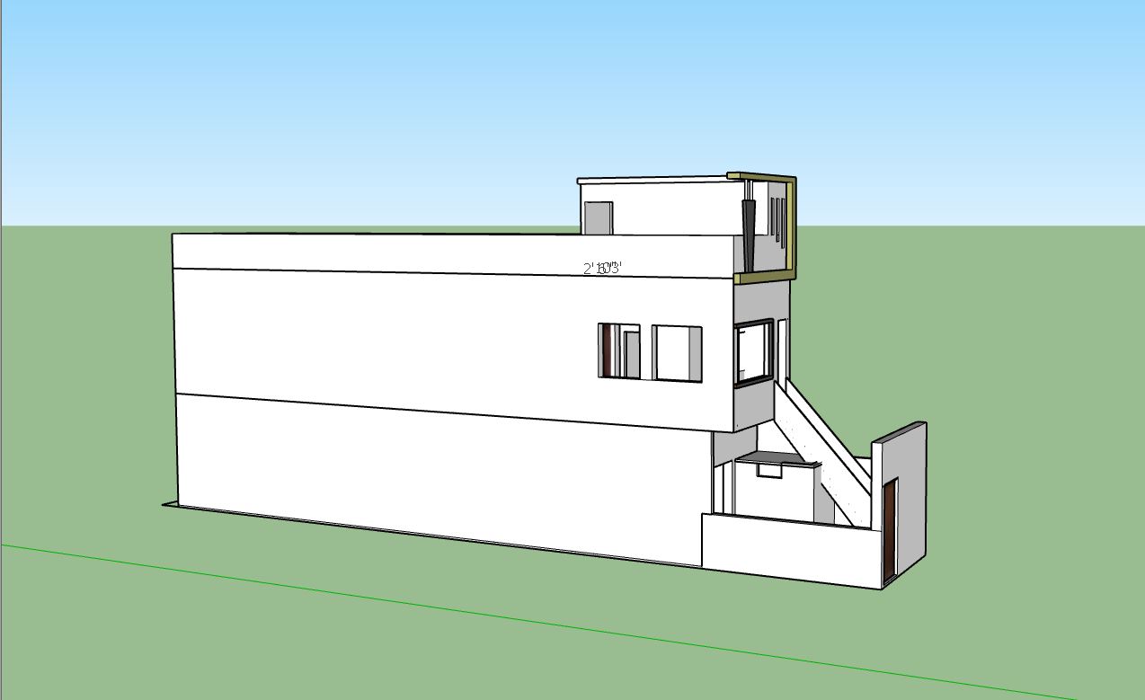 model su nhà phố  2 tầng,mẫu thiết kế nhà phố 2 tầng,phối cảnh nhà phố 2 tầng