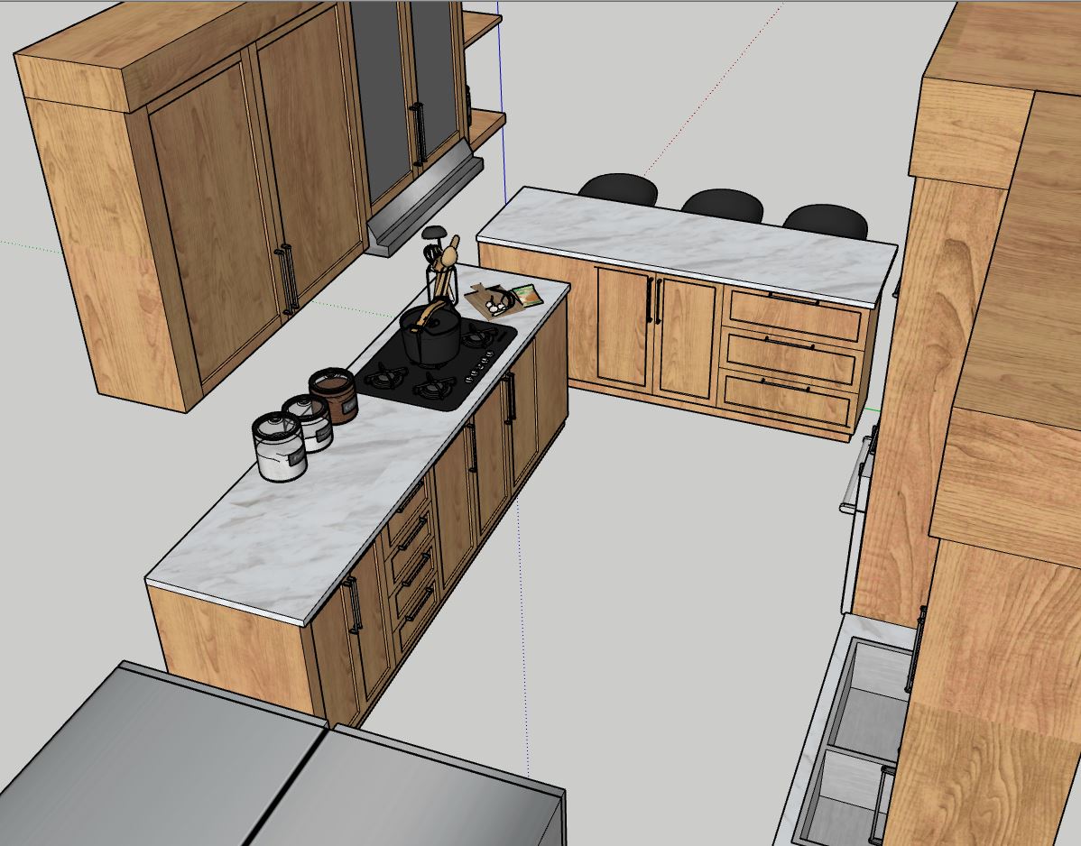 phòng bếp,model su phòng bếp,sketchup phòng bếp,phòng bếp file sketchup,file sketchup phòng bếp
