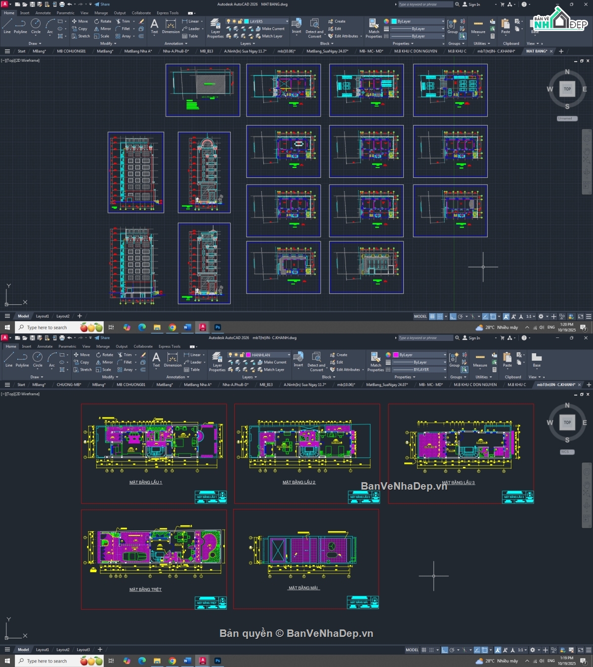 mẫu biệt thự,cad kiến trúc biệt thự,thi công