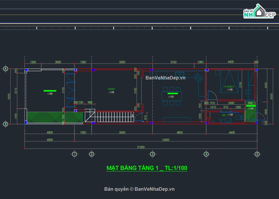 kiến trúc nhà phố,thiết kế nhà phố 3 tầng,bản vẽ nhà phố