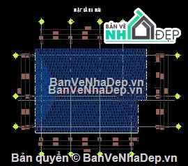 bản vẽ 2 tầng,Biệt thự  2 tầng,file cad biệt thự 2 tầng