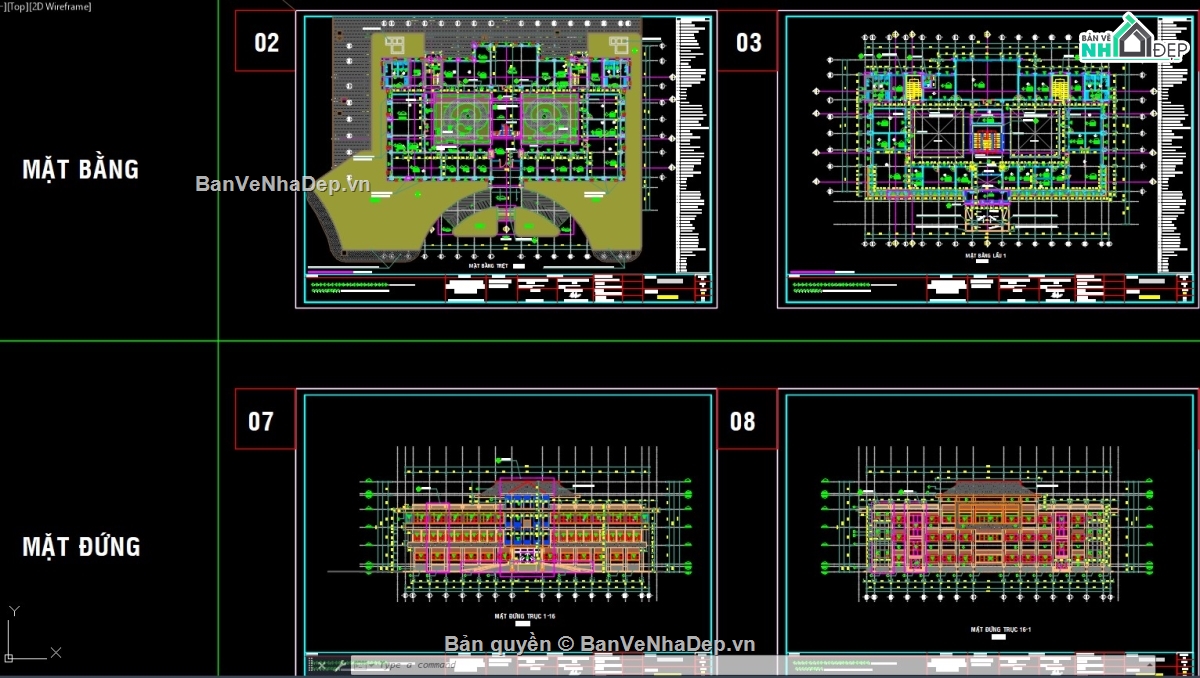 bản vẽ trụ sở,bản vẽ cad trụ sở huyện ủy,bản vẽ cad trụ sở tỉnh ủy