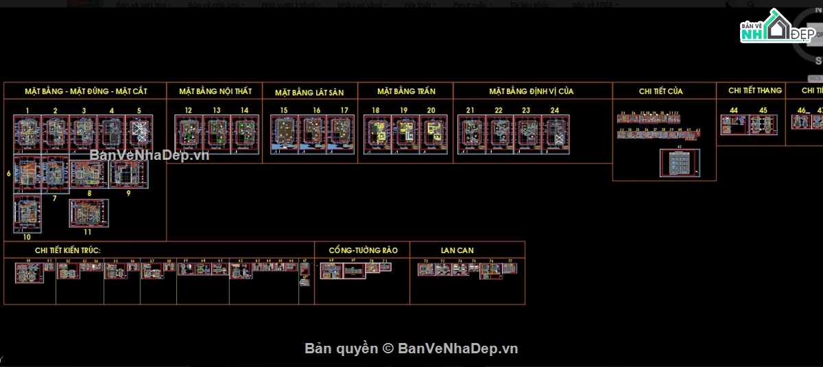 mẫu biệt thự 3 tầng,bản vẽ mẫu biệt thự,bản vẽ biệt thự đẹp,bản vẽ nhà phố,thiết kế biệt thự,file cad biệt thự