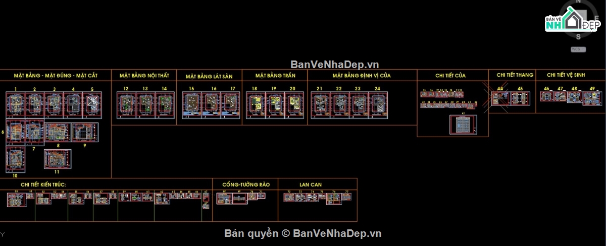 mẫu biệt thự 3 tầng,bản vẽ mẫu biệt thự,bản vẽ biệt thự đẹp,bản vẽ nhà phố,thiết kế biệt thự,file cad biệt thự