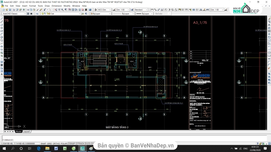 Kết cấu nhà phố 5 tầng,file cad nhà phố 5 tầng,cad nhà phố 5 tầng,autocad nhà phố 5 tầng,nhà phố 5 tầng