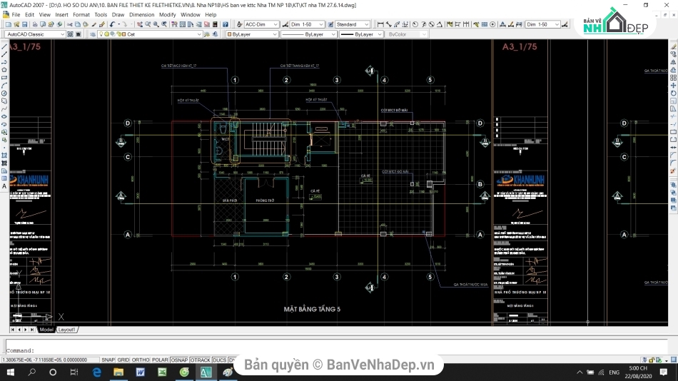 Kết cấu nhà phố 5 tầng,file cad nhà phố 5 tầng,cad nhà phố 5 tầng,autocad nhà phố 5 tầng,nhà phố 5 tầng