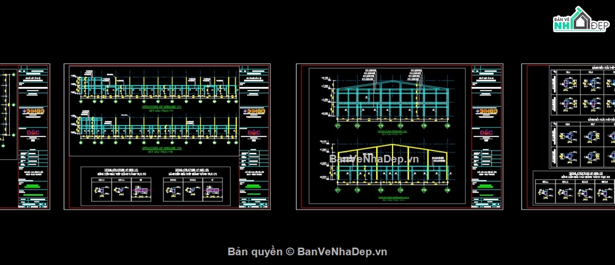 bản vẽ xưởng,bản vẽ nhà xưởng,kết cấu nhà xưởng,thiết kế nhà xưởng,kiến trúc nhà xưởng