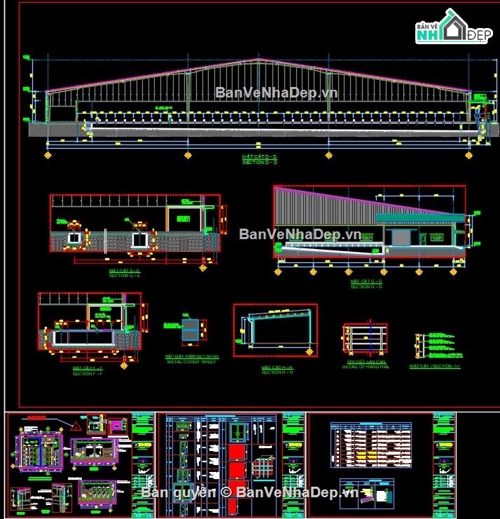 xưởng sản xuất,bản vẽ xưởng,bản vẽ cad xưởng sản xuất,bản vẽ cad nhà xưởng,thiết kế nhà xưởng