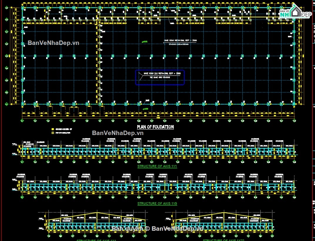 xưởng sản xuất,bản vẽ xưởng,bản vẽ cad xưởng sản xuất,bản vẽ cad nhà xưởng,thiết kế nhà xưởng