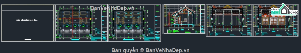 Full hồ sơ thiết kế,nhà thờ họ,nhà thờ họ vùng quê,nhà thờ họ kết hợp ở,bản vẽ nhà thờ họ 3 gian,nhà thờ họ kết hợp nhà ở mái nhật
