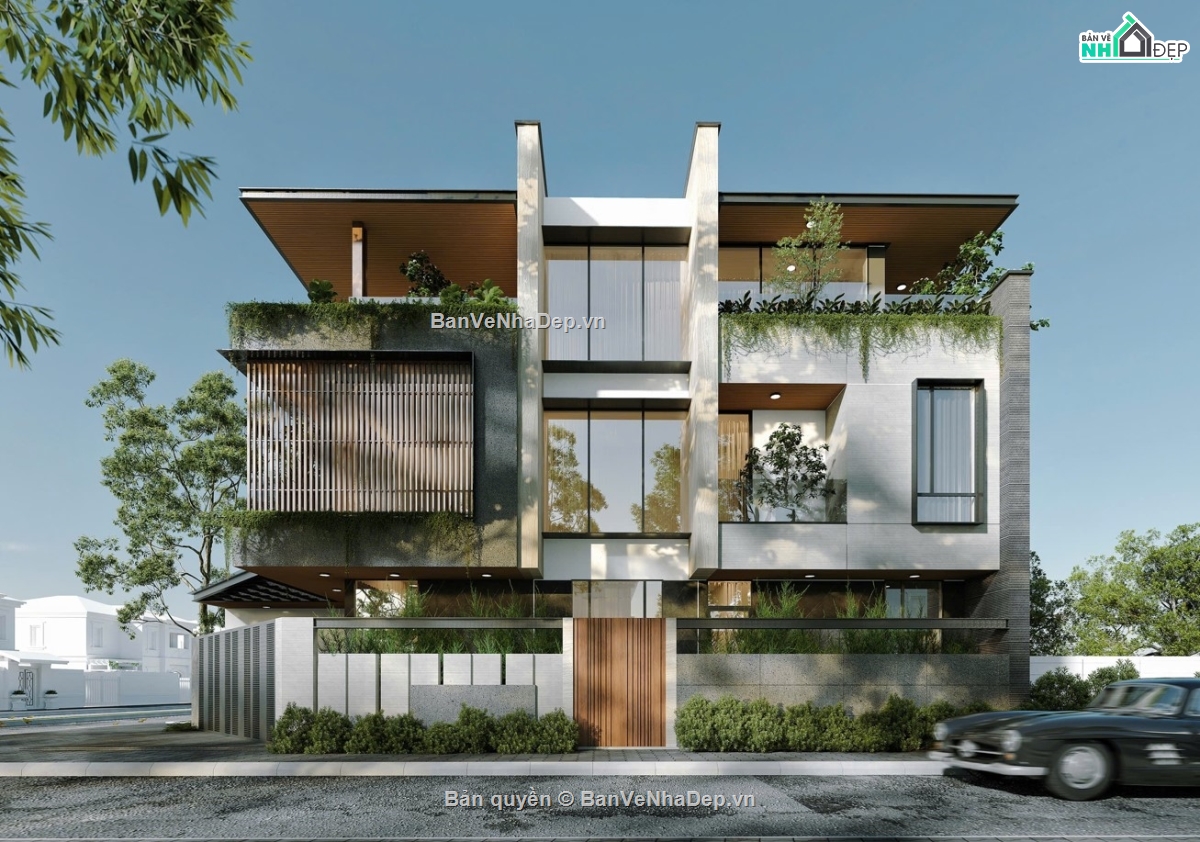 mẫu biệt thự 3 tầng,biệt thự 3 tầng,nhà đẹp 3 tầng,nhà phố 3 tầng,bản vẽ 3 tầng