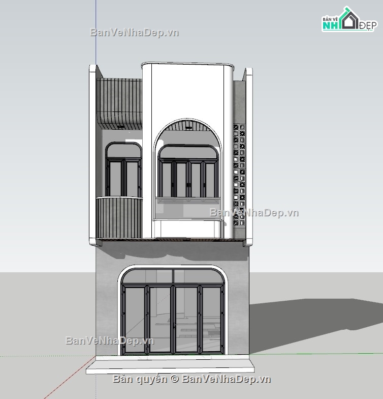 nhà phố 2 tầng,bản vẽ 2 tầng,sketchup nhà phố 2 tầng,nhà đẹp 2 tầng,mẫu nhà 2 tầng hiện đại