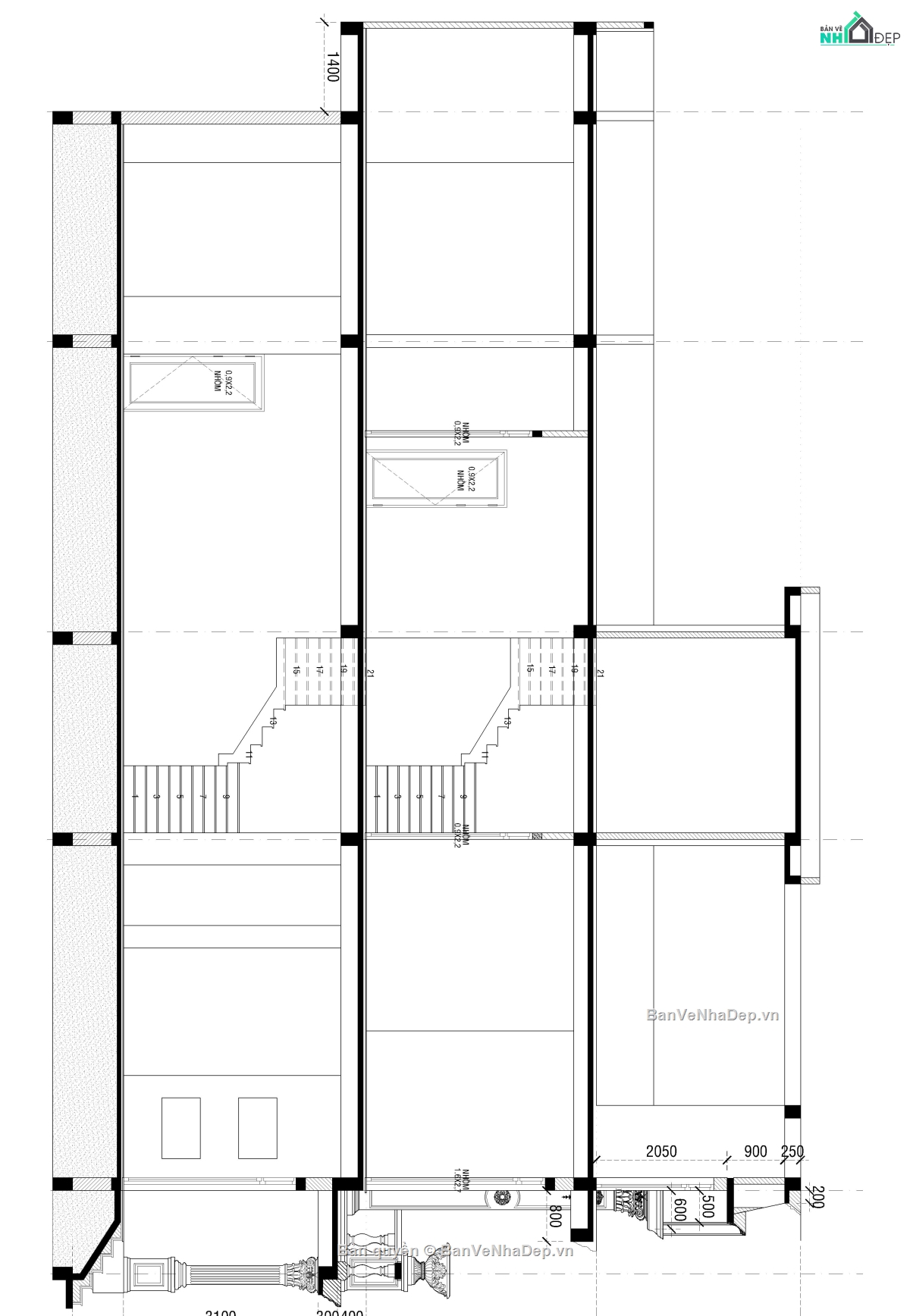 2 tầng 1 tum 7m,tân cổ điển đẹp,tân cổ điển 2 tầng 1 tum,full bản vẽ nhà phố tân cổ điển 7m,bản vẽ nhà phố 7m,bản vẽ thiết kế nhà 2 tầng 1 tum