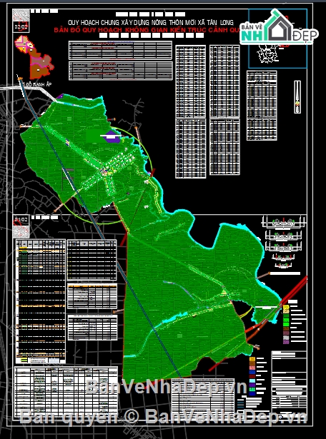 quy hoạch xã Tân Long,bản vẽ quy hoạch,quy hoạch