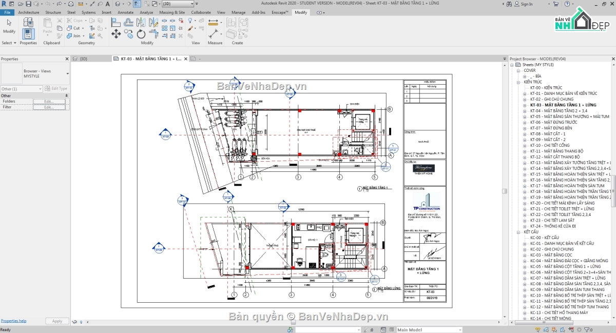 Model revit nhà phố 4 tầng,Revit nhà phố 4 tầng,Bản vẽ revit nhà phố 4 tầng,Bản vẽ nhà phố 4 tầng file revit,Nhà phố 4 tầng file revit