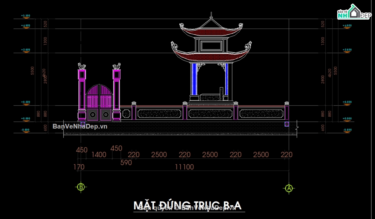 khu lăng mộ,bản vẽ khu lăng mộ,lăng mộ dwg,thiết kế khu lăng mộ,lăng mộ dòng họ,kiến trúc lăng mộ