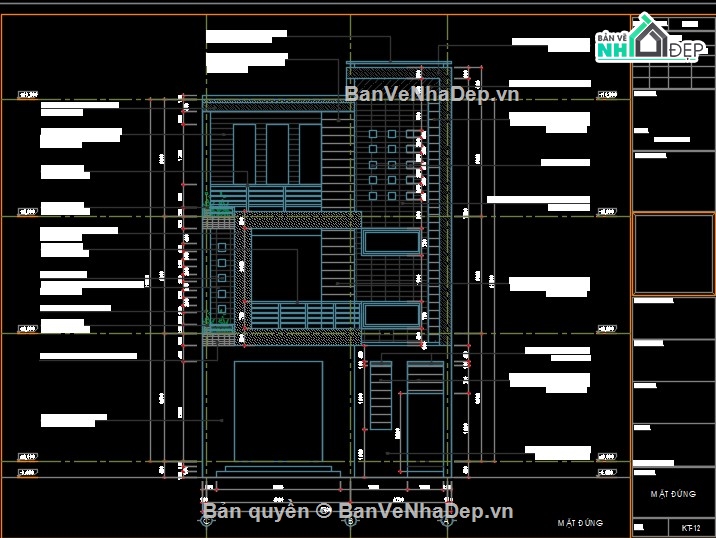 mẫu biệt thự 3 tầng,thiết kế biệt thự 3 tầng,file cad biệt thự đẹp,bản vẽ mẫu biệt thự,file cad nhà đẹp,kiến trúc biệt thự