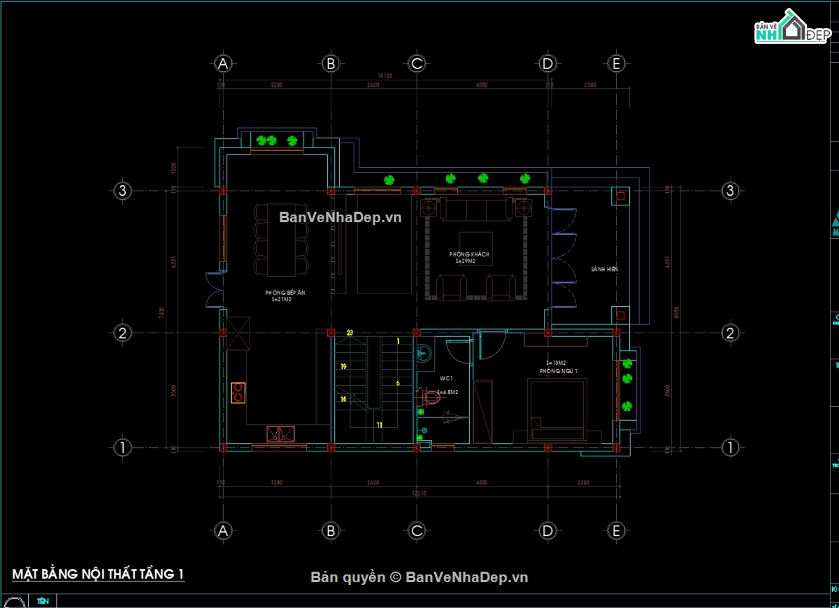 Full bản vẽ thiết kế kỹ thuật thi công + dự toán xây dựng nhà 2 ...