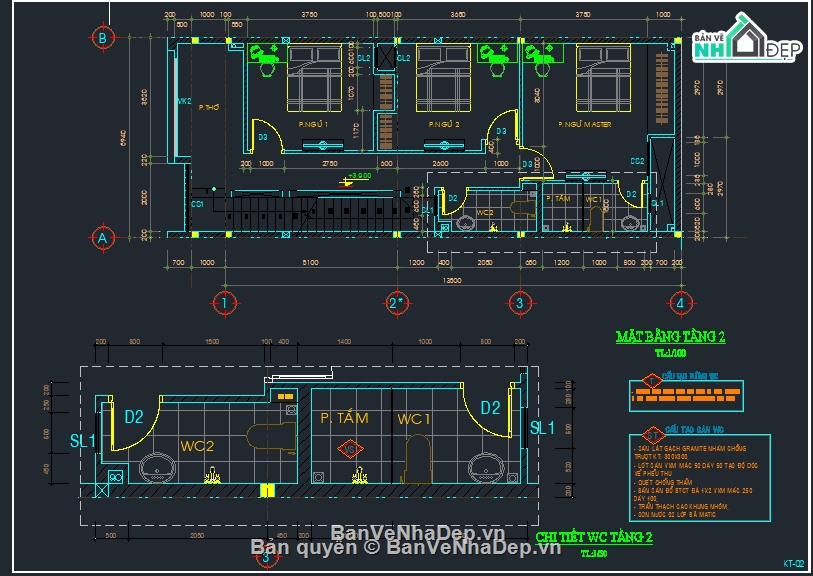 nhà phố 2 tầng,nhà phố 2 tầng 1 tum,Bản vẽ nhà phố 2 tầng,Bản vẽ nhà phố