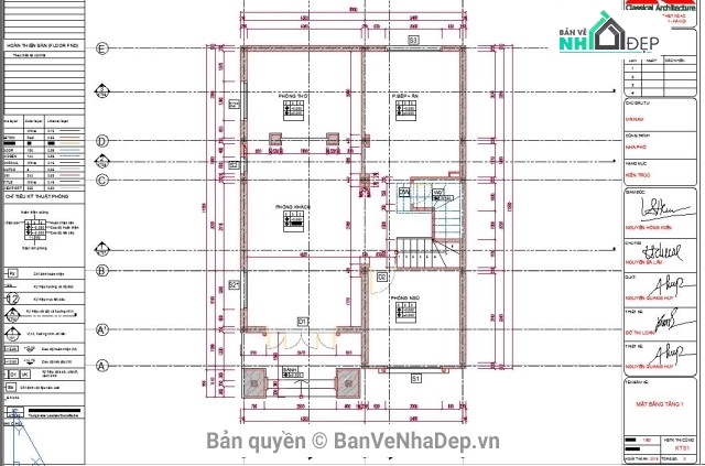 Bản vẽ biệt thự 3 tầng,Biệt thự 3 tầng 8x15m,bộ bản vẽ biệt thự 3 tầng,file cad biệt thự 3 tầng,mẫu biệt thự 3 tầng dưới 100m2