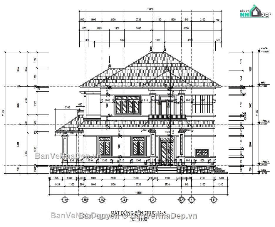 biệt thự 2 tầng,kiến trúc biệt thự 2 tầng,phối cảnh biệt thự