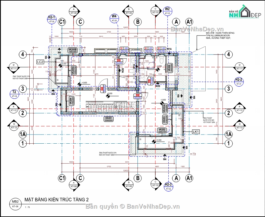 biệt thự 3 tầng,bản vẽ 3 tầng,kiến trúc biệt thự đẹp