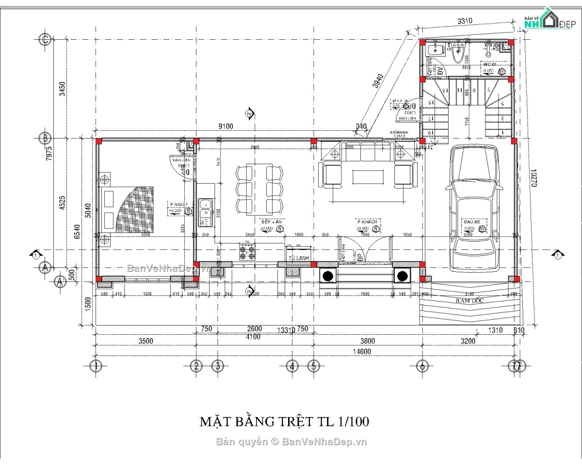 BIỆT THỰ FULL,bản vẽ biệt thự tân cổ điển full,biệt thự tân cổ điển full kt.kc.đn,biệt thự 2 tầng,hồ sơ thiết kế thi công,biệt thự tân cổ điển 2 tầng