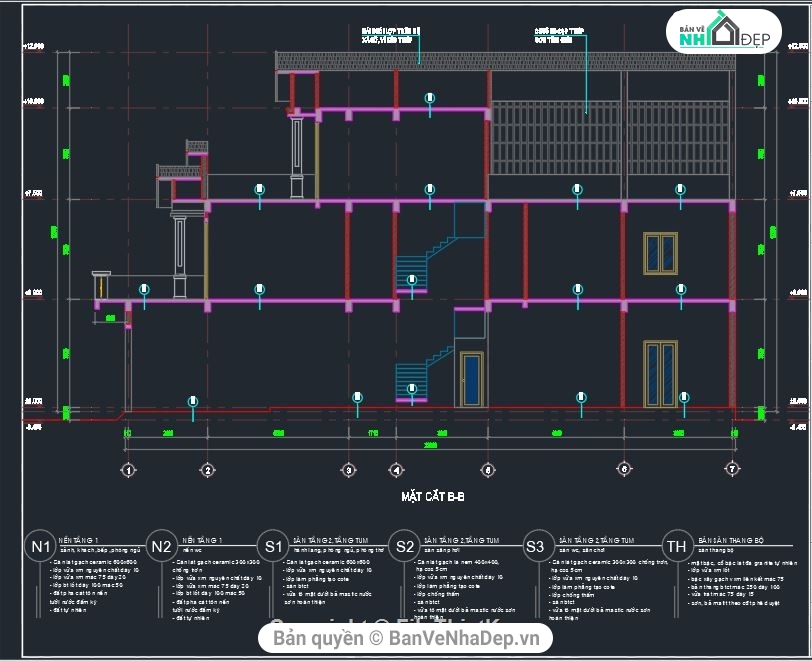 Bản vẽ nhà phố 3 tầng,Thiết kế nhà 3 tầng,kết cấu nhà phố,nhà phố 3 tầng,bản vẽ cad nhà phố 2 tầng,file cad nhà phố