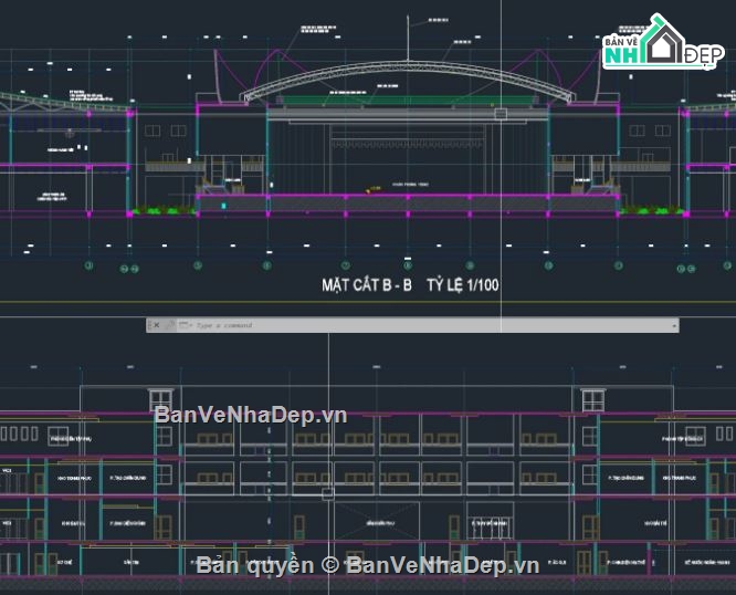 trung tâm hội nghị,trung tâm hội nghị file cad,cad trung tâm hội nghị