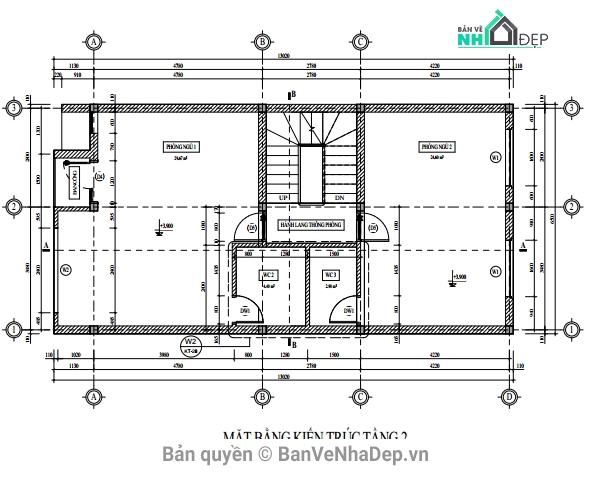 Mẫu thiết kế nhà phố 6.5x15m , Kiến trúc Mai Việt