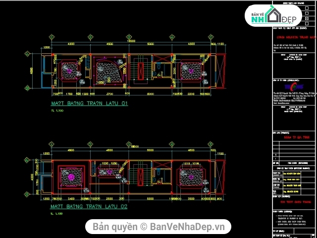 Bản vẽ kiến trúc nhà phố,nhà phố kích thước 4x20 m,bản vẽ nhà phố 3 tầng,nhà phố 3 tầng,file cad nhà phố 3 tầng,file cad xây dựng nhà 3 tầng