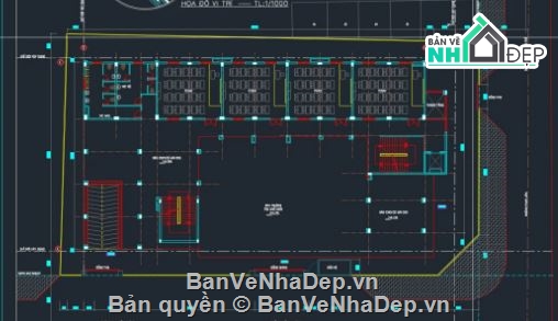 bản vẽ trường học 5 tầng,trường học file cad,file cad trường học
