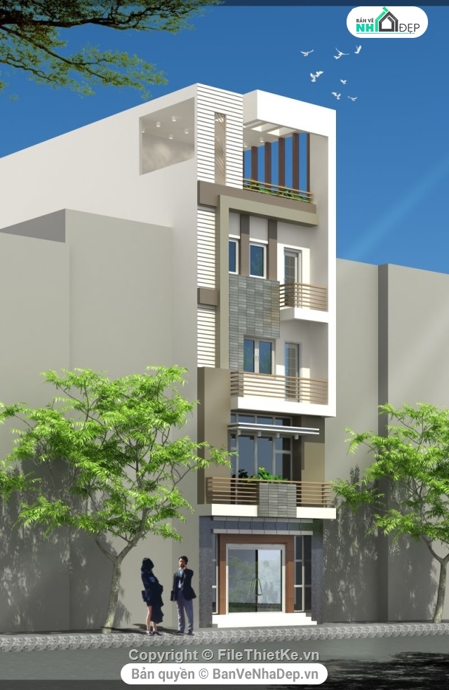 Bản vẽ nhà phố,nhà phố 5 tầng 6x13m,nhà phố 5 tầng,bản vẽ nhà phố,bản vẽ nhà 5 tầng