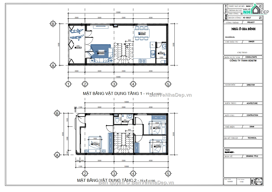Full hồ sơ bản vẽ 3 tầng 5x12,bản vẽ 3 tầng 5x12,bản vẽ 5x12m,bản vẽ 3 tầng