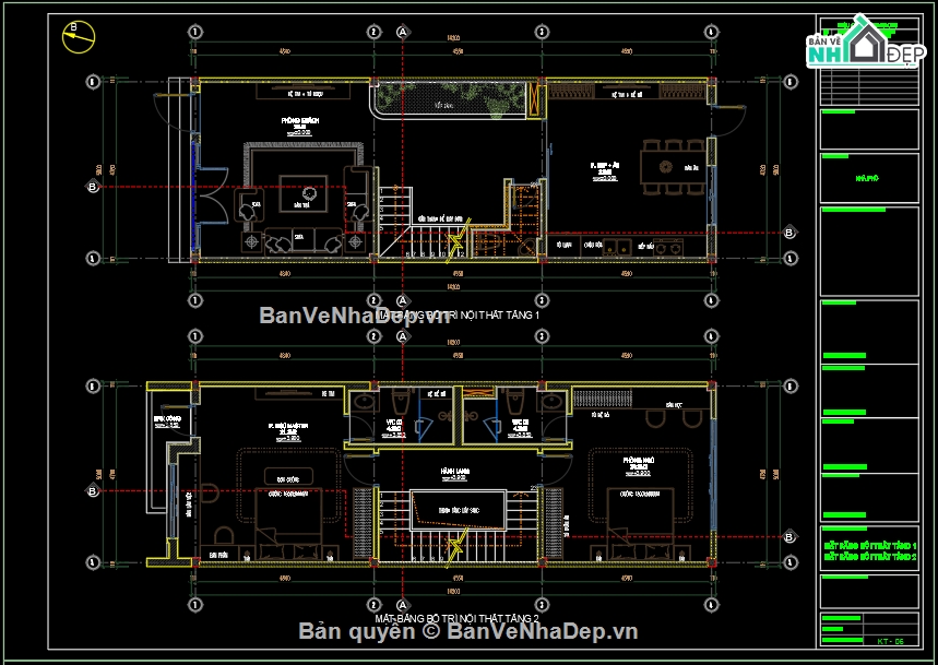 Bản vẽ nhà phố 3 tầng,nhà phố 5x14m,hồ sơ thi công nhà 3 tầng,nhà liền kề 5x14m
