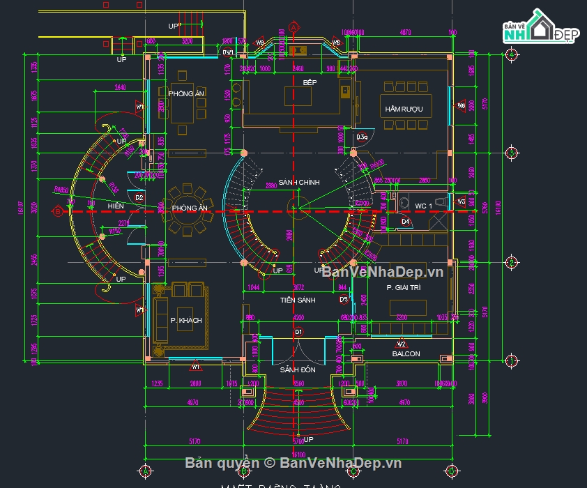 mẫu biệt thự,cad biệt thự,hồ sơ villa,cad villa,autocad villa