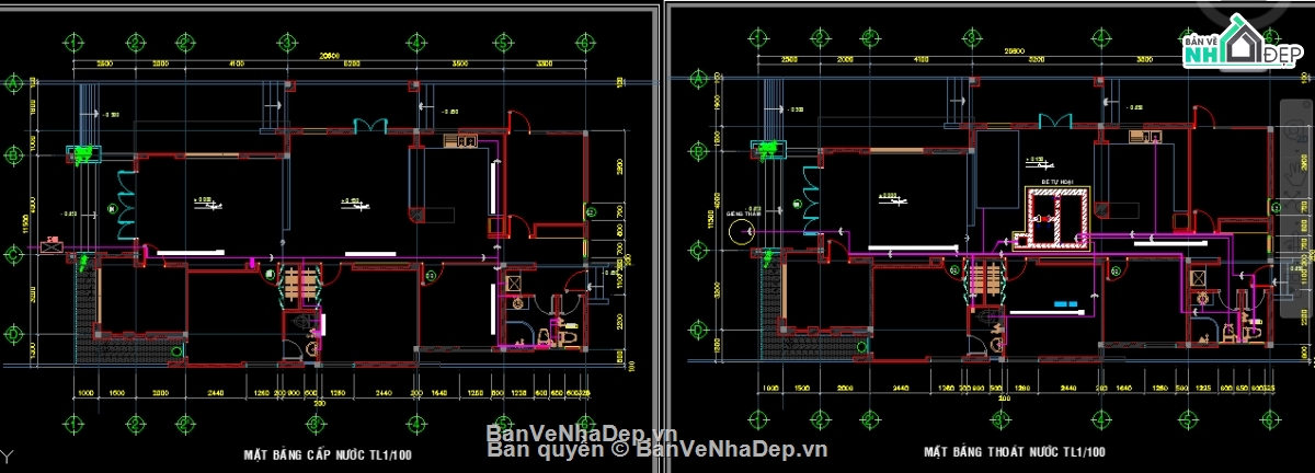 biệt thự cấp 4 11.5x20.6m,File cad biệt thự cấp 4,Bản vẽ cad biệt thự cấp 4,File cad biệt thự 1 tầng,Hồ sơ biệt thự 1 tầng,hồ sơ biệt thự cấp 4