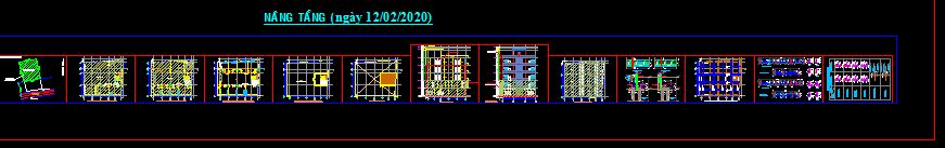 hồ sơ nhà dân 6 tầng,nhà 6 tầng,nhà ở 6 tầng,file cad nhà 6 tầng