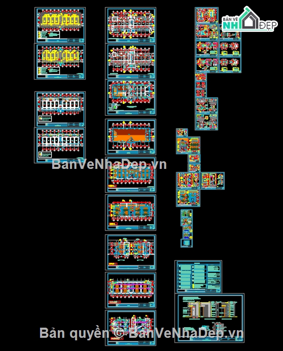 trụ sở cơ quan,trụ sở làm việc,nhà khách cơ quan,nhà làm việc 2 tầng,nhà làm việc 10x32m,full bản vẽ nhà làm việc cơ quan