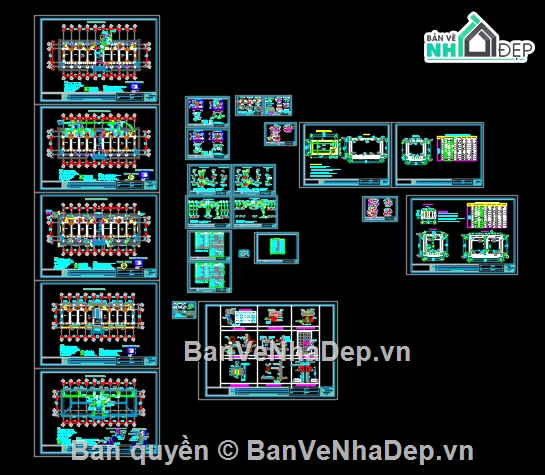 trụ sở cơ quan,trụ sở làm việc,nhà khách cơ quan,nhà làm việc 2 tầng,nhà làm việc 10x32m,full bản vẽ nhà làm việc cơ quan