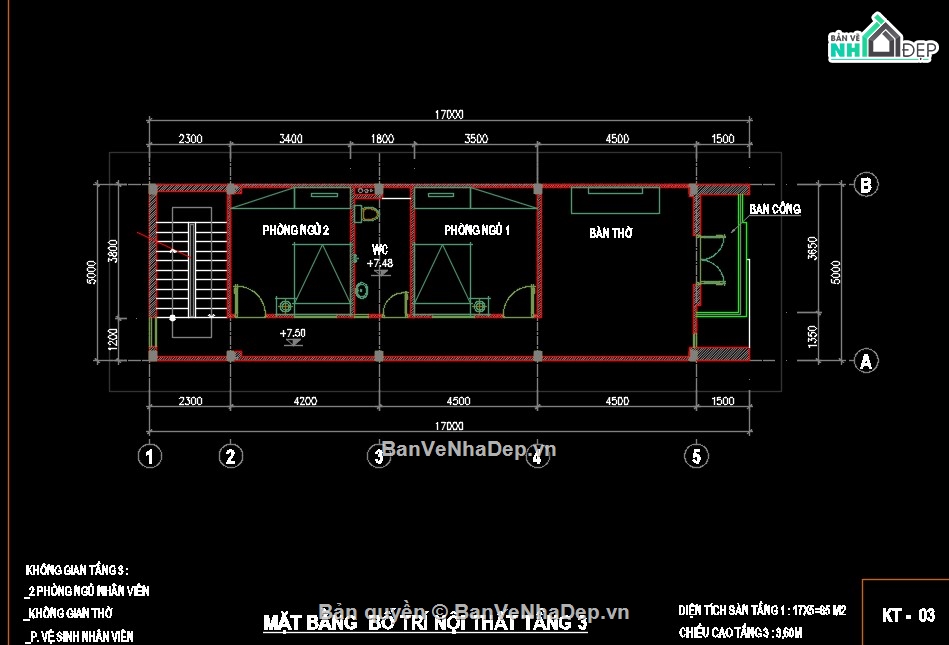 kiến trúc văn phòng,văn phòng kết hợp nhà ở,bản vẽ nhà phố 3 tầng