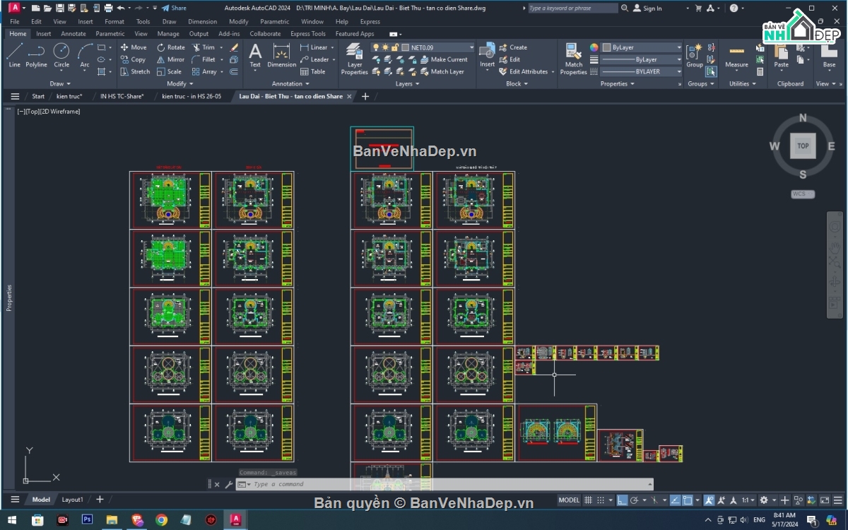 Biệt thự  3 tầng su,3d sketchup Biệt thự 3 tầng,sketchup Biệt thự  3 tầng,Biệt thự 3 tầng 17mx12m,Full Hồ Sơ Thi Công